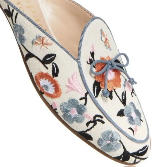 Kate Spade New York Devi Mule Floral Garden Bone 8 - Picture 4 of 11